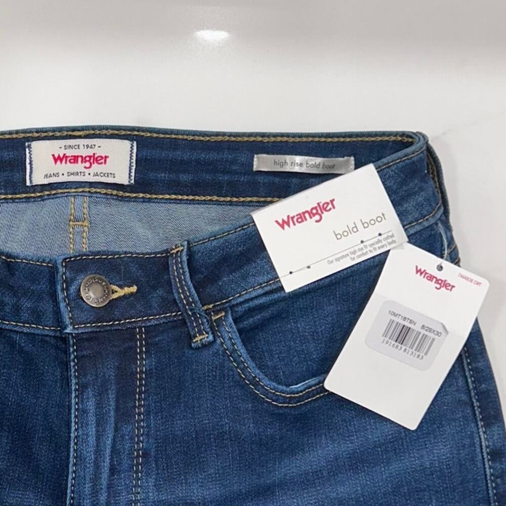 Wrangler Bold Boot Jeans High Rise Size 8 29 x 30 - Picture 2 of 9